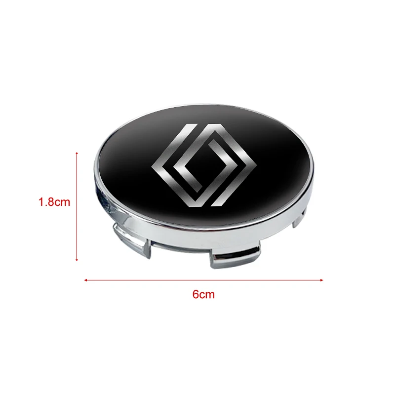 New 4pcs 56mm Car wheel hub cover badge stickers For Renault Megane 2 3 4 Twingo Clio Talisman Captur Trafic Scenic 2