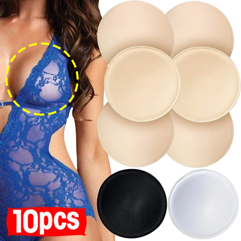 

1/5pairs Women Intimates Accessories Sponge Swimsuit Breast Push Up Bra Padding Chest Enhancers Bra Foam Insert Chest Cup