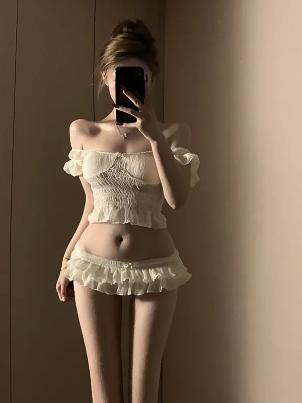 

New Pure Desire Sexy Bikini Separate Swimsuit Women's Sensual Island Vaion Hot Spring Small Chest High-End Feeling Girl