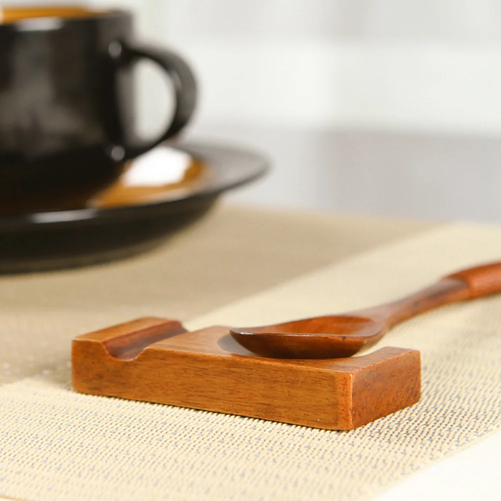 

2Pcs Wooden Chopsticks Pillow Japanese Style Vintage Design Tableware Rack Spoon Fork Holder for Meal Table Chopsticks Holder