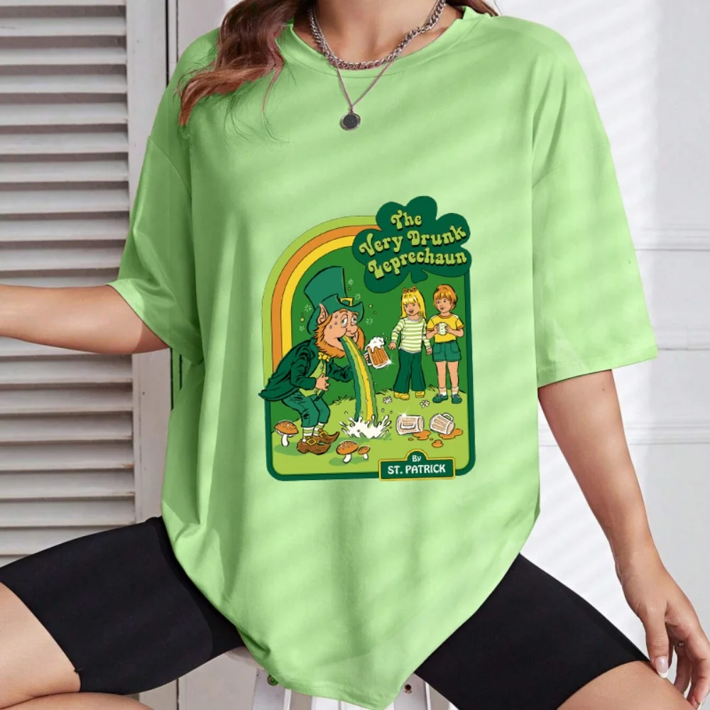 The Very Drunk Leprechaun: Tipsy St. Patrick's Figur mit Kinder-Vinyl-Wärmeübertragungsaufkleber, waschbarer Aufbügel-Transferaufkleber
