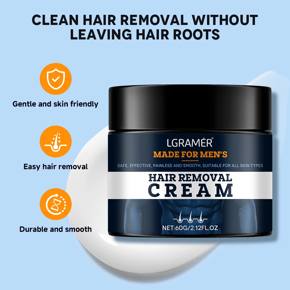 Men Hair Remover Cream Inhibition Hair Growth Eliminate Beard Armpit Chest Private Parts Gently Depilatory Painless Remover