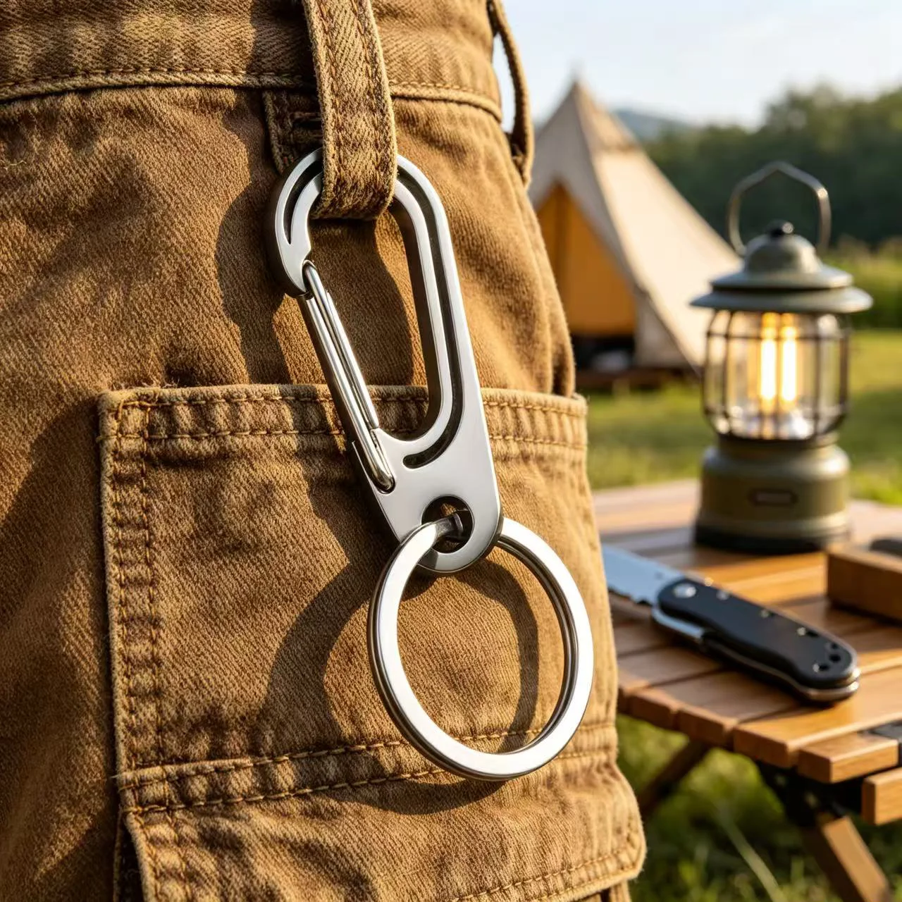 High-Grade Business Stainless Steel KeyChain Custom Lettering Anti-lost Personalized Key Chain Ring Holder for Car Keyring K427