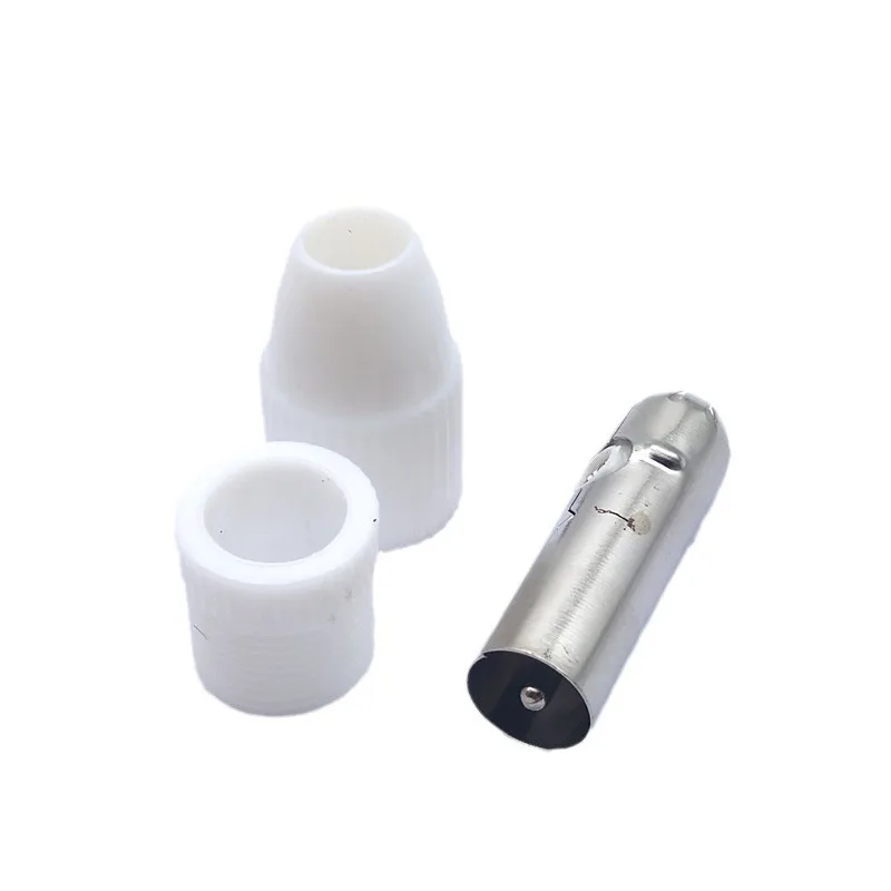 2/5/10pcs 9.5 TV RF Free Welding RF Television Male OR Female Connector Plug Terminal Antenna Adapter White Colour E4