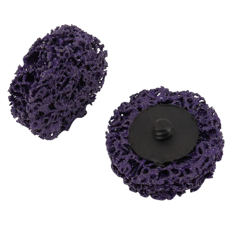 

Premium-100PCS 2 Inch 50Mm Quick Change Easy Strip & Clean Discs Purple For Paint Rust Removal Surface Prep With 4 Holder