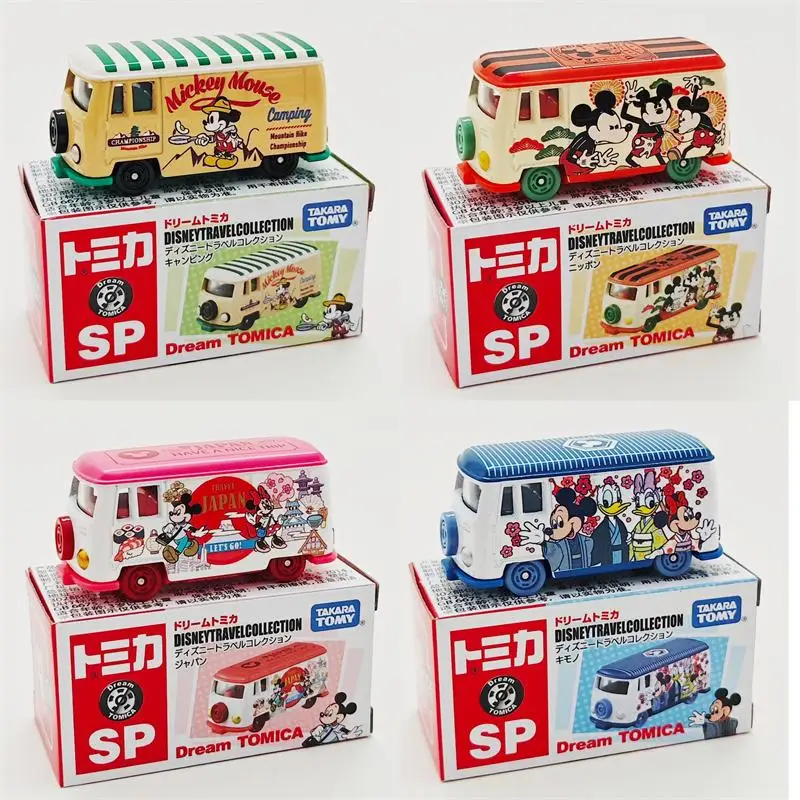 

Spot Goods Takaratomy Disney Simulation Alloy Car Model Mickey Mouse Aerial Ladder Fire Truck Collector Decoration Car Kid Gifts