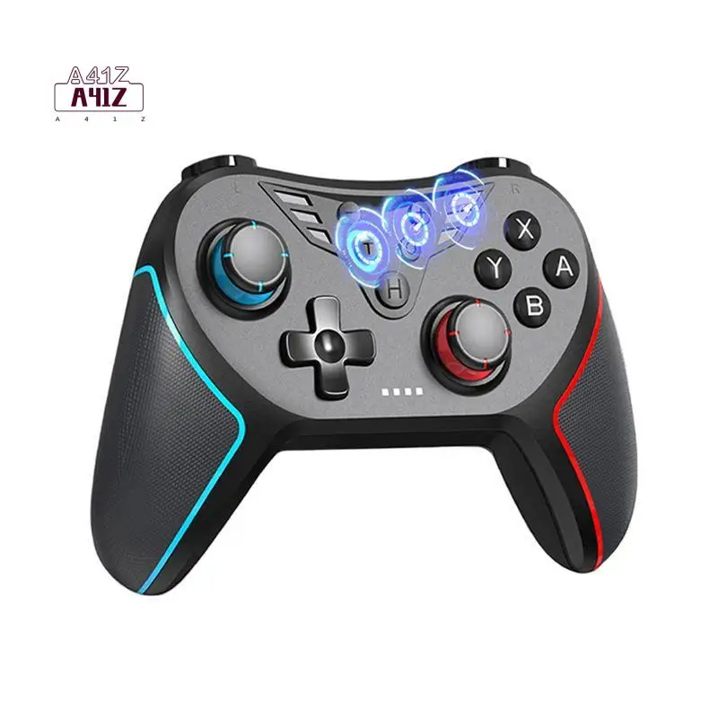 A41Z-For Switch Wireless Bluetooth Gamepad Hall Rocker Macro Programming Wakeup Somatic Computer Game T43 Joystick