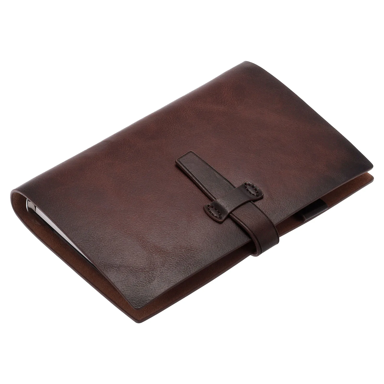 Imagem -05 - Couro Recarregável Folha Solta Notebook Cover Ring Binder Clip-on Journal a6 pu