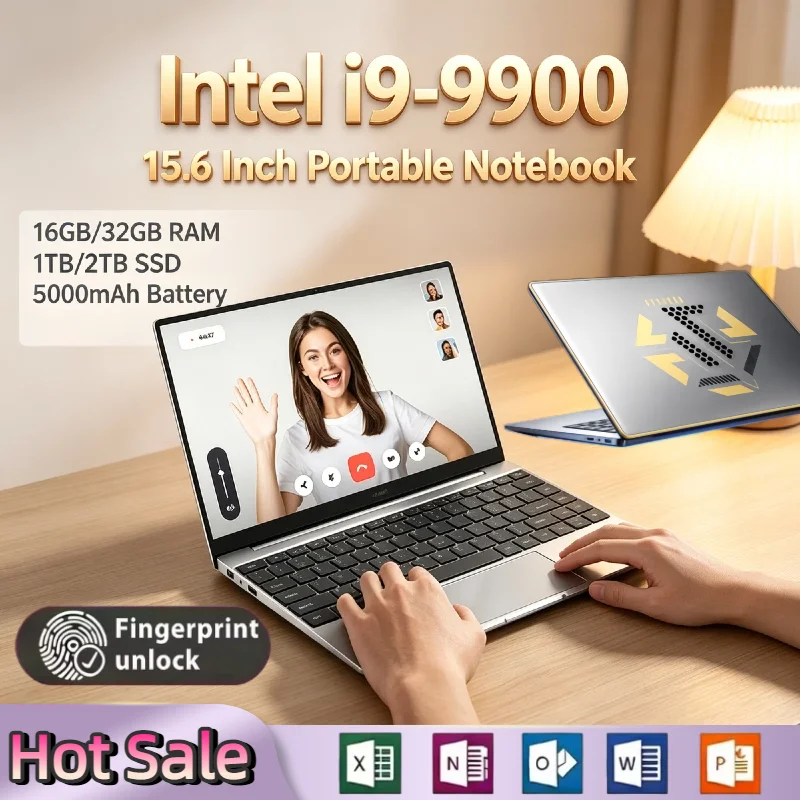 Intel i9 9900 15.6 Inch Laptop 5.0GHz 16GB RAM 2TB SSD UHD 630 8C 16T Gaming Workstation Desktop Grade Pro
