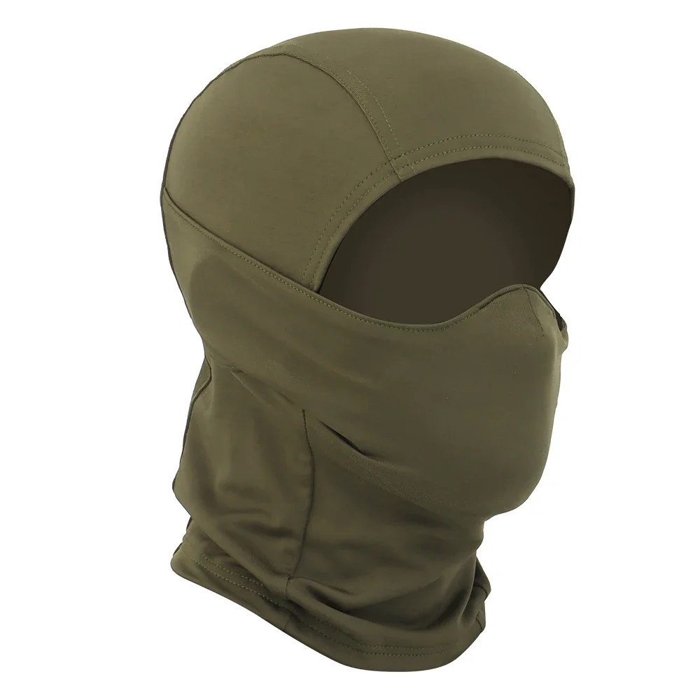 Tactical Headgear Paintball Stretch Fabric Mask Headwear Full Face Mask with Silicone Mask,Hunting CS Windproof Headgear