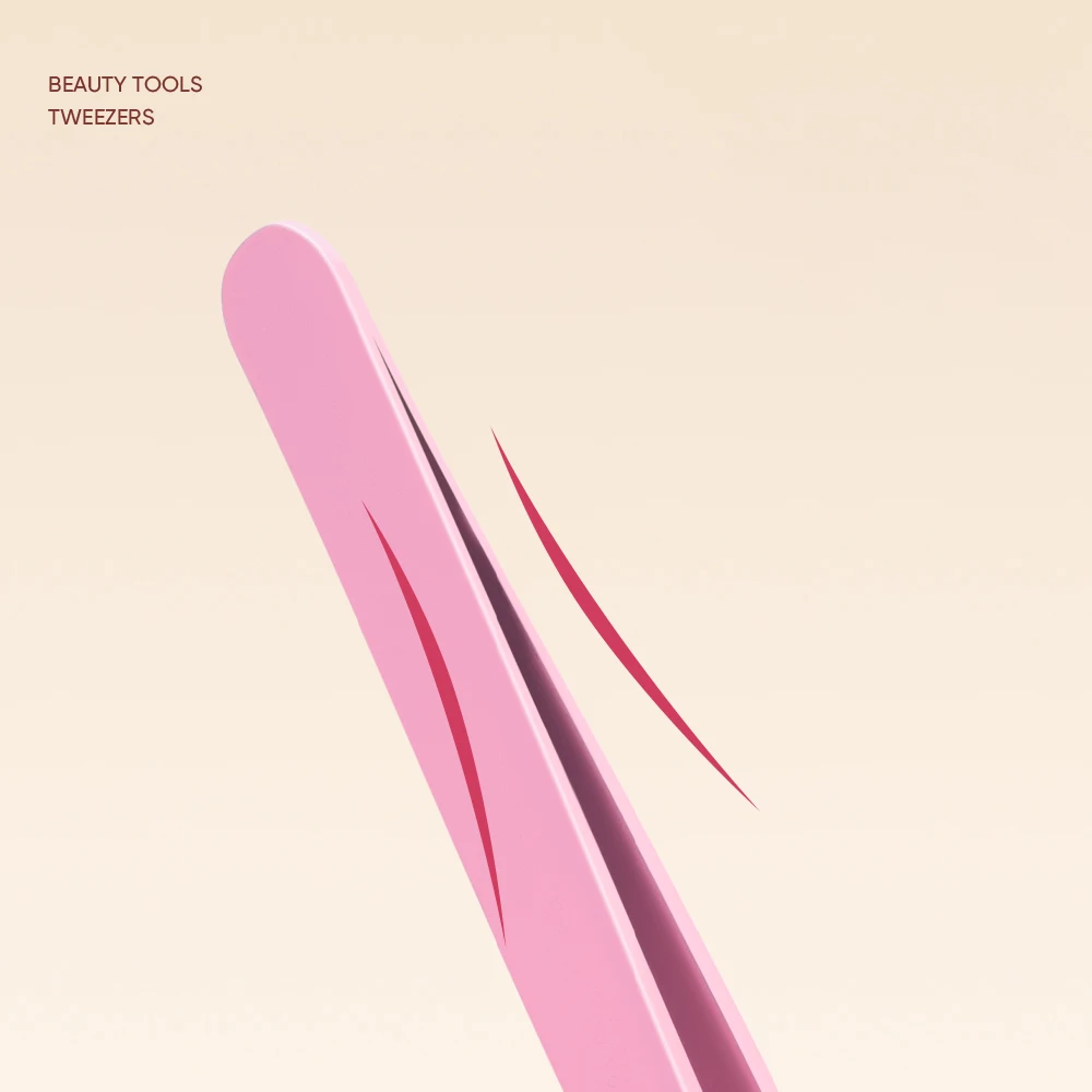 ชุดแหนบคิ้วหลากสี 5 ชิ้น ปลายเฉียง 9.6 ซม. เครื่องมือตกแต่งคิ้วอย่างแม่นยำ เหมาะสำหรับขนตาและคิ้ว