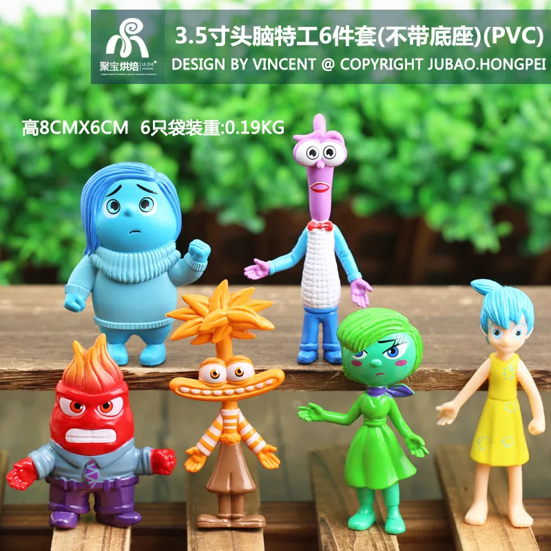 

NEW Inside Out 2 Anime Figure Model Toy Cetu Anime ANGER SADNESS FEAR DISGUST ANXIETY Anime Figure Model Doll Toy For Kid Gift