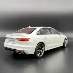 1:32 2024 AUDI A4 Alloy Car Model Diecast Metal Toy Vehicles Model samochodu Symulacja dźwięku i światła Kolekcja zabawek dla dzieci Prezent