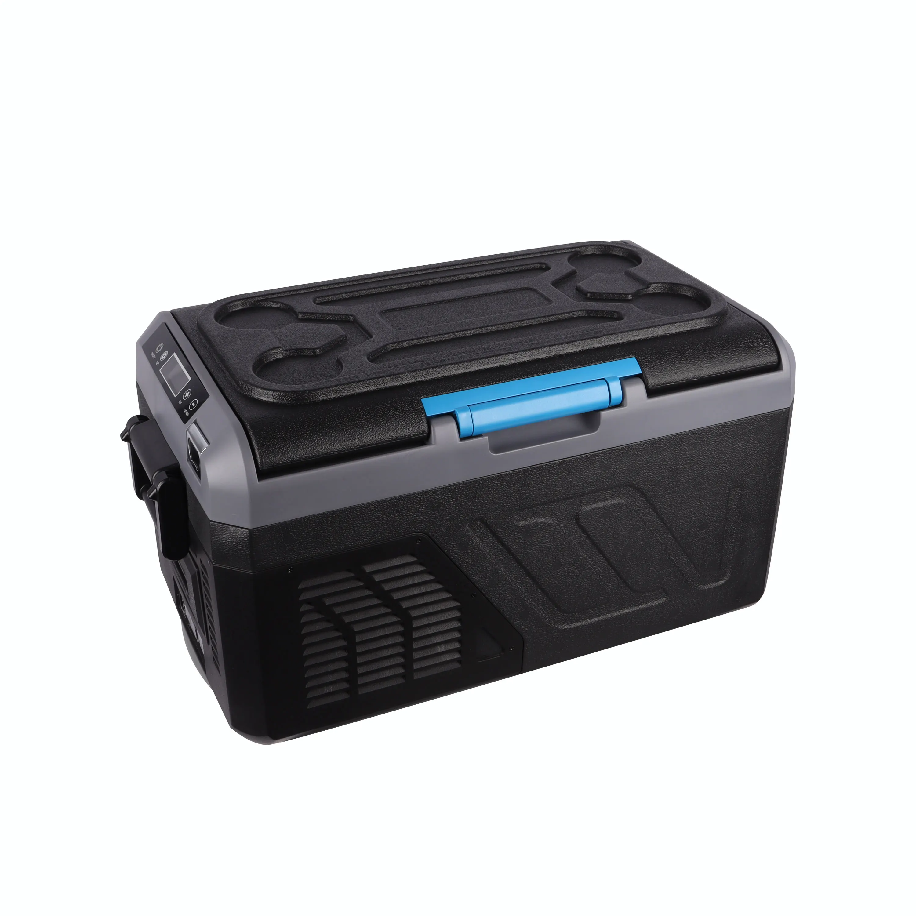 New Series DC 12v AC 220V Built-in Battery 18L Single Cooling Zone Bluetooth Freezer Car Compressor Fridge