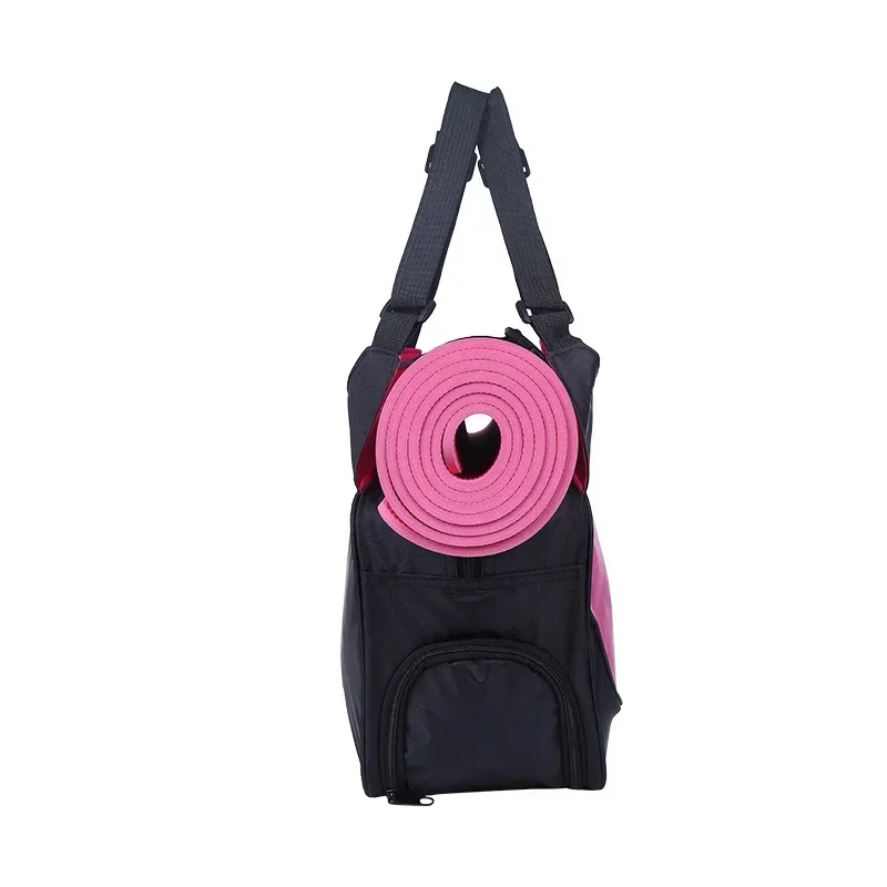 Bolso de mano para esterilla de Yoga y gimnasio, bolso de viaje de gran capacidad a juego de colores a la moda, correa de hombro ajustable, bolso