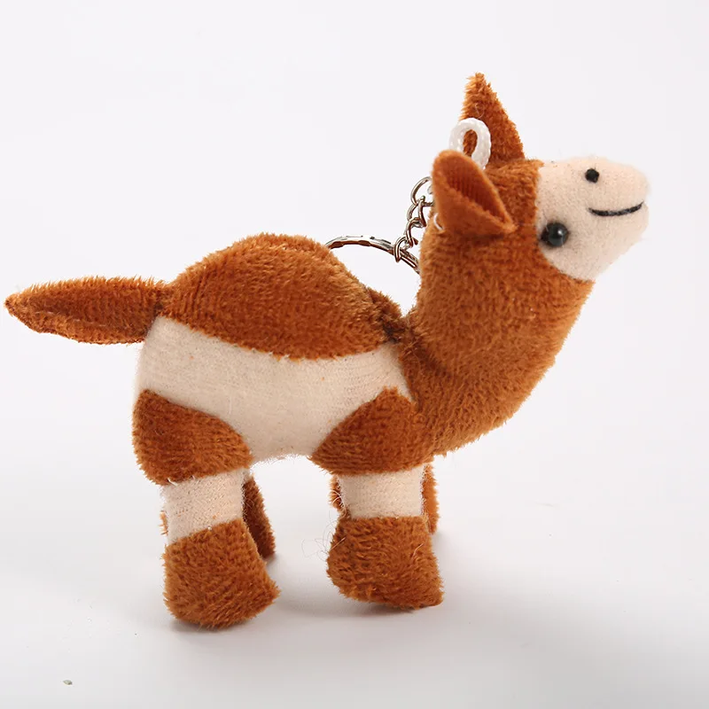 popular  New cute  Plush toy small camel keychain small pendant Plush camel luggage mobile phone small decorate  Desert doll