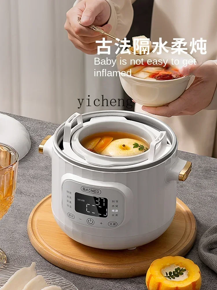 Olla de comida complementaria, estofado eléctrico especial para cocinar, Nido de Pájaro, gachas, olla arrocera, puede reservar una olla de cocción lenta