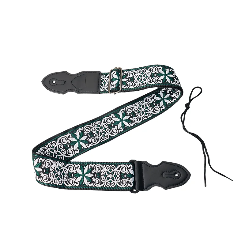 アコースティックエレキギターショルダーストラップピッククリップ付き木製ベースギターストラッププリント英国デザイン快適なベルトギターアクセス