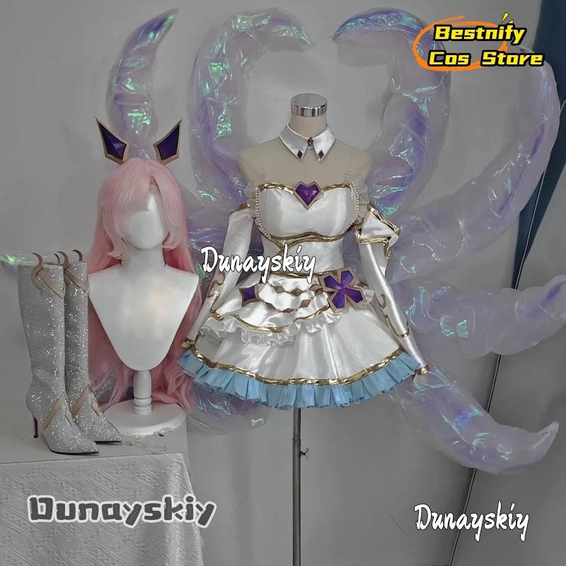 Bestnify@‌Teamfight Tactics Prestige Scented Gem Immortal Ahri female Halloween Costumes women Costume Anime Outfit Halloween