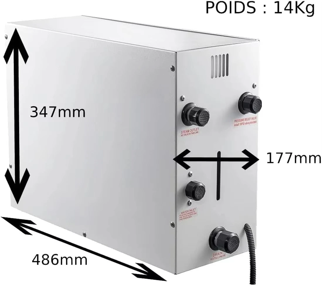 Desineo 12Kw Steamplus Automatic Drain Steam Generator for Home