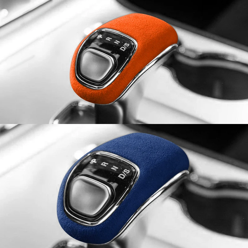 For Jeep Grand Cherokee SRT 2014-2015 Made of Alcantara Wrap Car Interior Gear Shift Knob Trim Cover Accessories