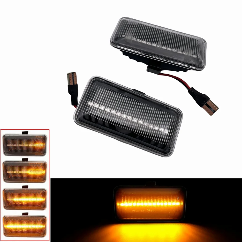 2PCS LED Dynamic Side Marker Light Turn Signal Blinker Lamp For VW Golf 2 Golf 3 Jetta A2 A3 Passat B3 Vento A3 /Seat Ibiza MK2