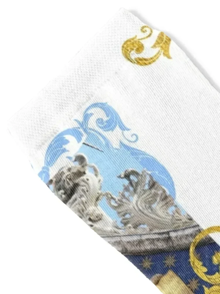 Saint Mark Winged Lion - Venice, Italy (Original Photography by AliceCCI) Arabesque Socks gym soccer anti-slip Woman Socks Men's