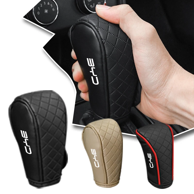 

Leather Shift Lever Decor Cover Gear Head Knob Protective Case Non-slip Car Styling For BYD M6 G3 G5 T3 13 F3 F0 S6 S7 E5