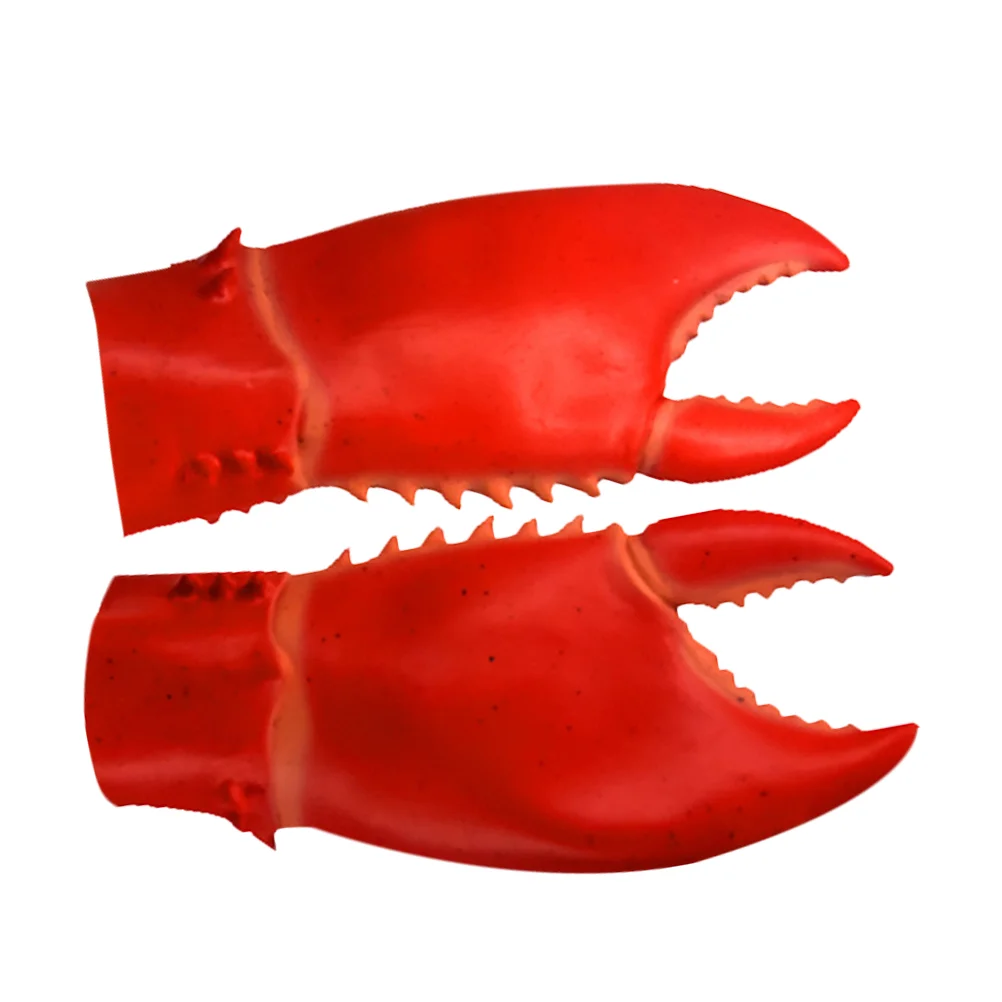 

Crab Gloves Mitt Lobster Balaclava Paws Halloween Costume Accessories Daily Use Men and Women Tongs