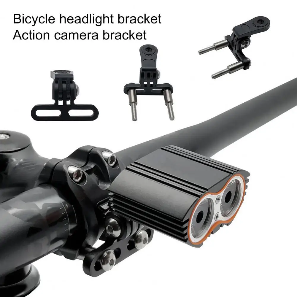 Aluminium Alloy Bicycle Front Light Camera Bracket Bike Camera Mount Solid Sturdy for Mountain Biking Bicycle Accessories