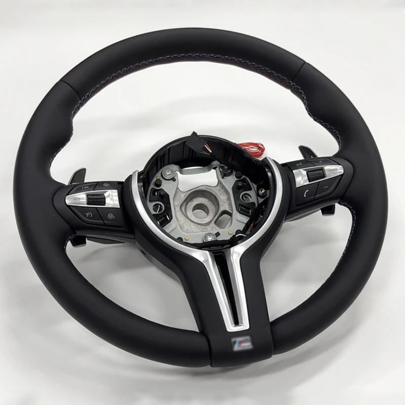 

Leather M Sport Steering Wheel for F15 E70 X6 F16 E71 E84 F20 F22 F30 F32 F36 F40 F80 F90 E30 E92 F21 F33 Heating Vibration