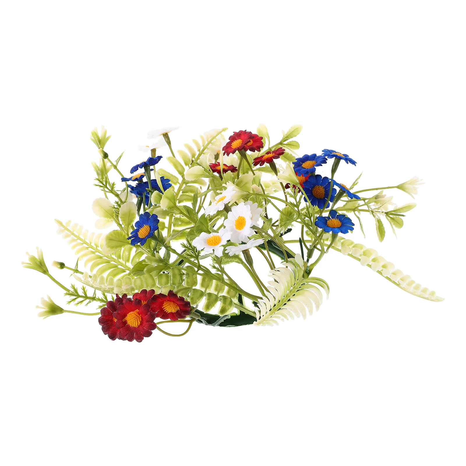 

Artificial Garland Plastic Centerpiece for Dining Room Table Flower Wreath Holiday PartyGreenery WreathsTable