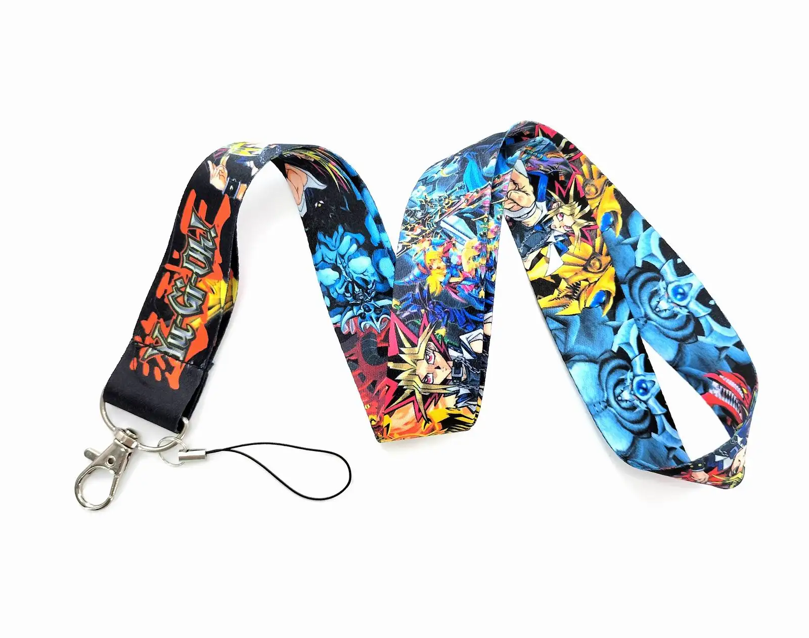 Cartoon Yu-Gi-Oh! Key Lanyard ID Badge Holders Animal Phone Neck Straps with Keyring Phone Accessories D094