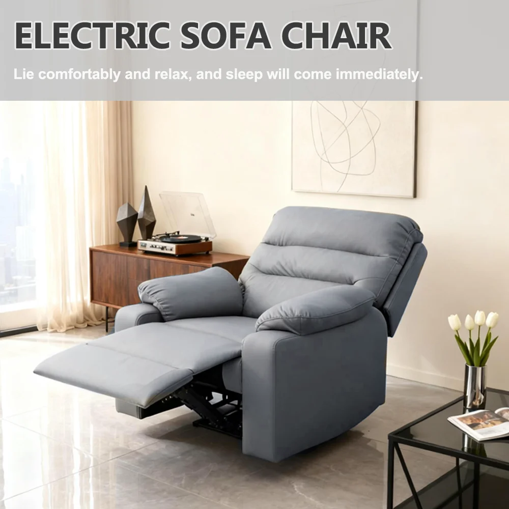 Single Electric Reclining Chair Lazy Leisure Lounge For Manicure Eyelashes Foot Beauty Computer Use Comfortable Ergonomic