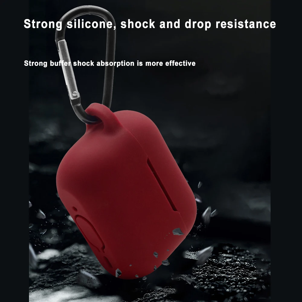 Силиконовый чехол для наушников Airpods Pro 2, защитный чехол для наушников с крючком