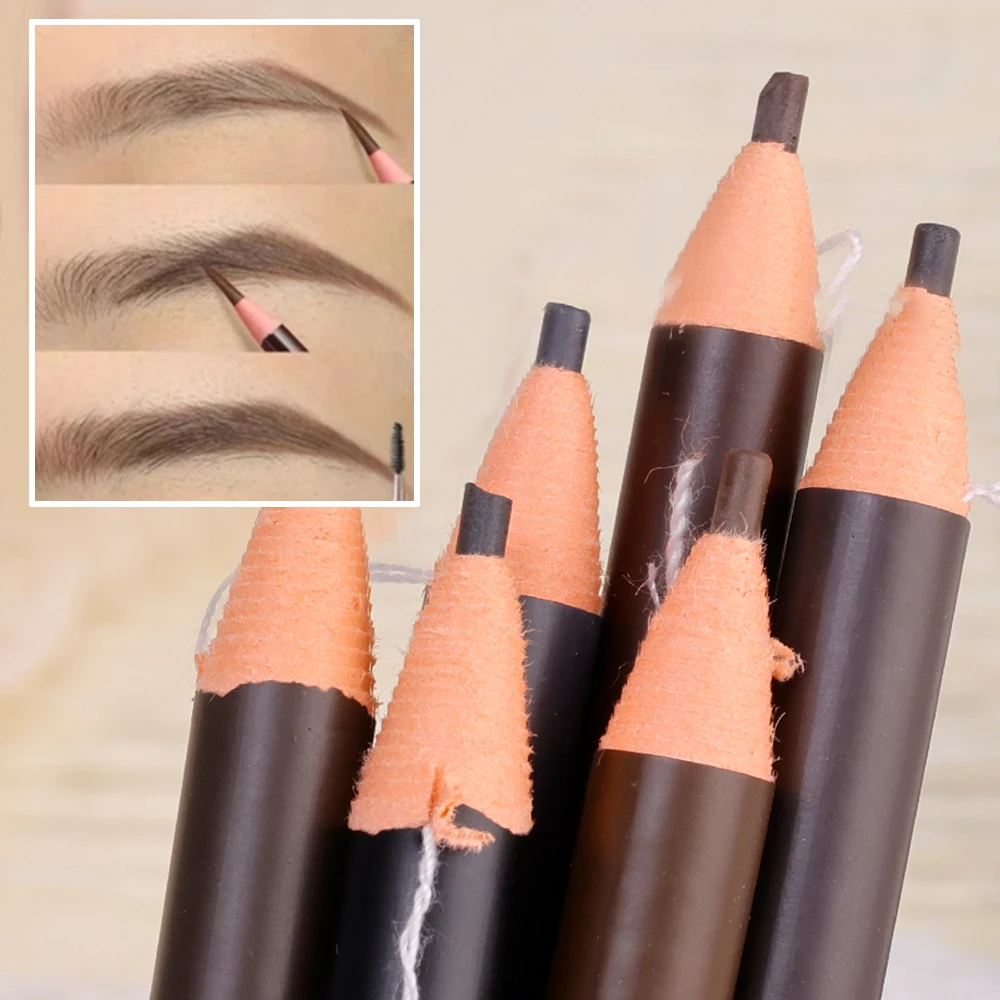 Crayon à sourcils lisse imperméable, rehausseur de teinte, longue durée, cosmétiques professionnels, maquillage pour les yeux