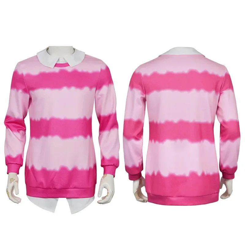 ชุดคอสเพลย์ Kpop Devil Hunter Saja Boy สำหรับผู้ชาย ชุดไอดอลวงดนตรี Jinu Baby Abby สไตล์ลึกลับโรแมนติกสีชมพู พร้อมวิกผม ชุดฮาโลวีน