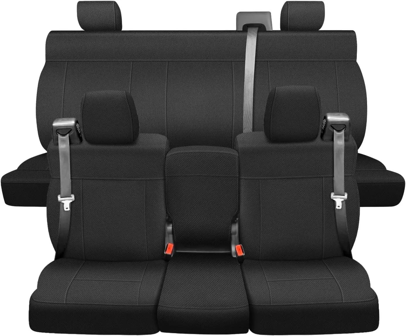 Breathable Seat Covers for 2004-2008 Super Cab Trucks, Knitted Fabric Composite with Soft Foam Lining