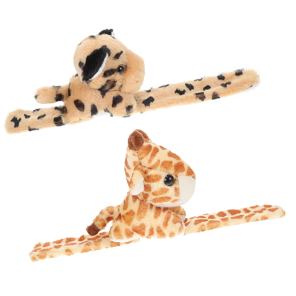 

2 Pcs Animal Slap Bracelets Kids Jungle Theme Party Favors Comfortable Lightweight Perfect for Themed Parties Birthday