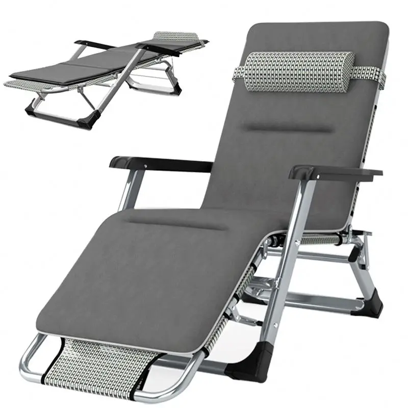 

Outdoor swimming pool lounge chair folding reclining sun terrace lounge chair portable relaxation zero gravity chair