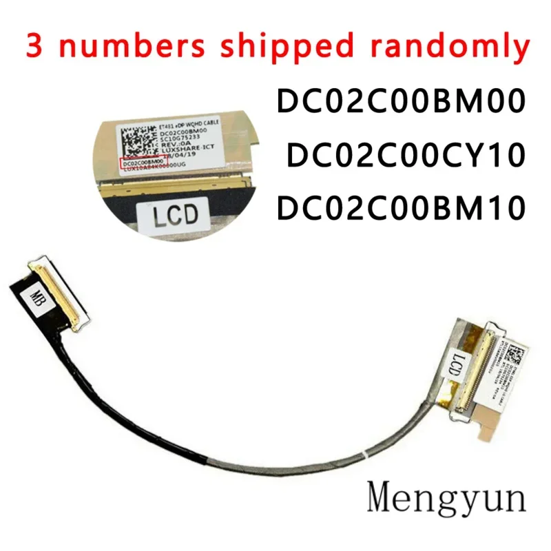 Dc02c00bm00 dc02c00cy10 40pin LCD EDP video cable FHD screen for Lenovo ThinkPad t480s 01yn106yn001