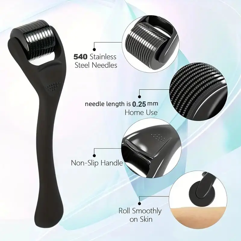 1Pc  Microneedle Derma Roller, Facial & Beard Care Tool, Skin & Hair Care Accessory For Men And Women