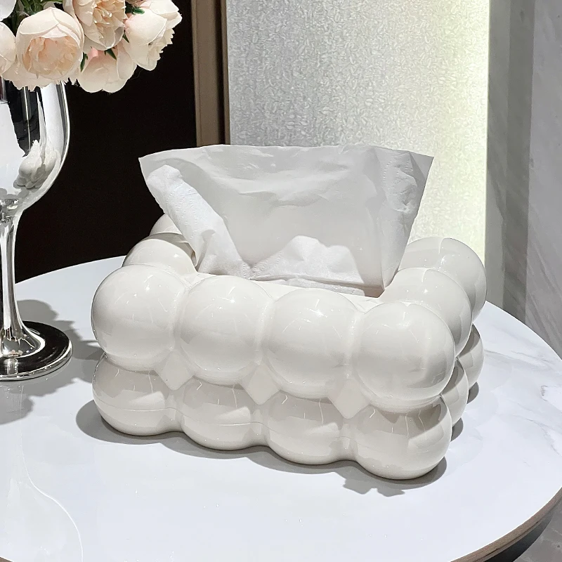 صندوق مناديل قابل للسحب من الأكريليك الشمالي للمنزل والمطبخ وطاولة الطعام وحامل مناديل شبكية فنية لتزيين المنزل الداخلي. #2