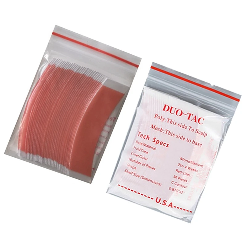 

144Pcs/Lot Duo Tac Lace Wig Sided Double Tape Super Strong Adhesive Hair System Extension Strips For Toupees/Lace Wig C