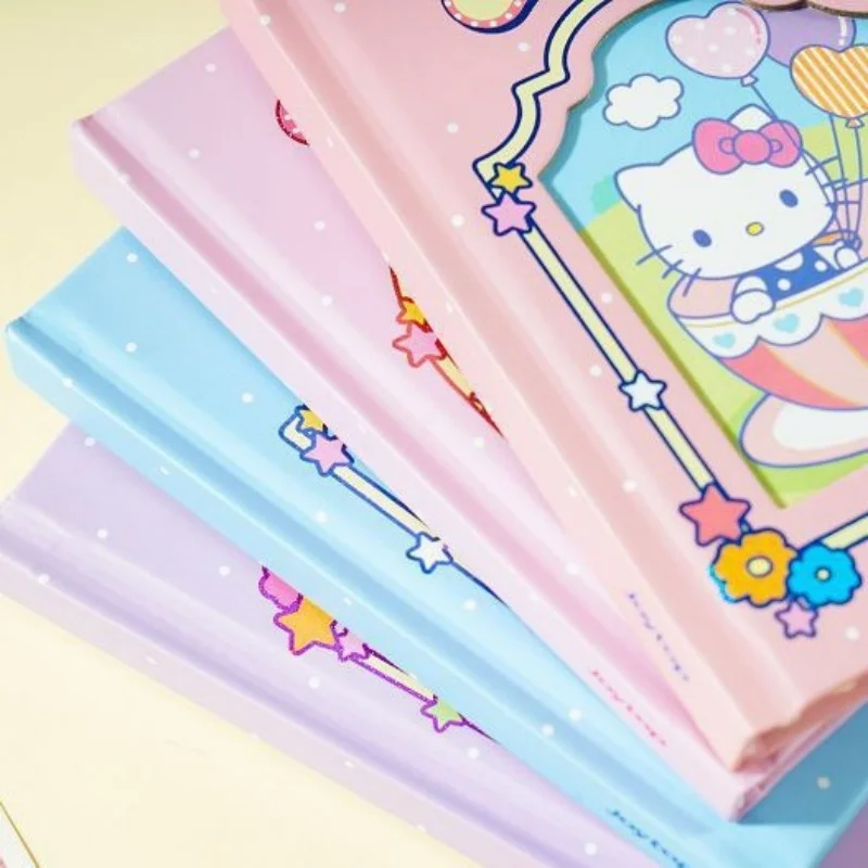 4pcs/lot Sanrio Kuromi Melody Cinnamoroll Kitty Memo Pad Cute Portable Note Book Diary Planner Stationery Gift School Supply