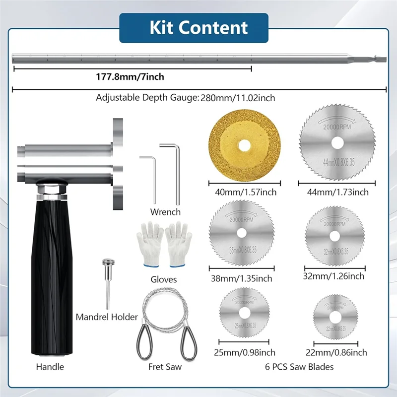 قاطع الأنابيب الداخلي A84E للأنابيب البلاستيكية مع مقبض وعجلة قطع الحصباء الماسية، دليل قياس عمق القطع القابل للتعديل 7 بوصة
