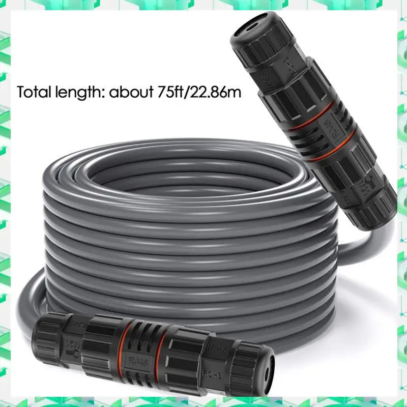 

3C Electron Ethernet Cable Replacement IP68 Waterproof Extension Cable Support 1200M Protocol High Transfer Speed For Starlink 7