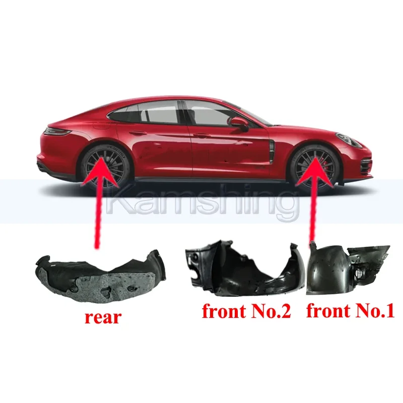 Błotnik z podszewką Kamshing do Porsche Panamera 970 2009-2013 Błotniki przedniego lub tylnego koła z podszewką — zdjęcie 3