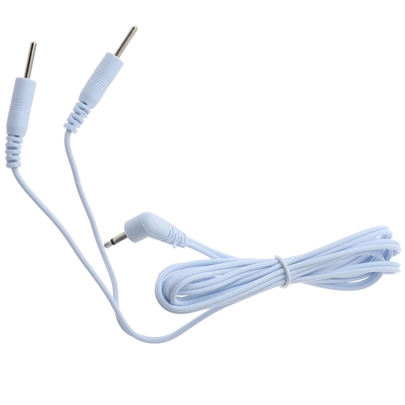 1 Pcs 1.2M 2 Way Electrotherapy Electrode Lead Wires Cable For Connection Massage Stimulator