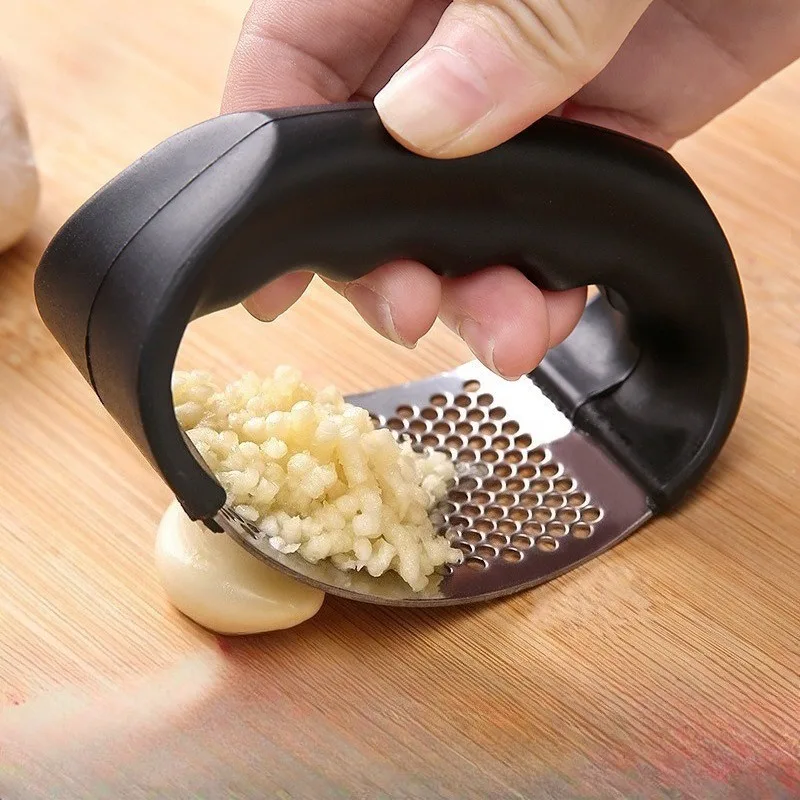 

1Stainless Steel Garlic Press Crusher Manual Garlic Mincer Chopping Garlic Tool Fruit Vegetable Tools Kitchen Accessories Gadget
